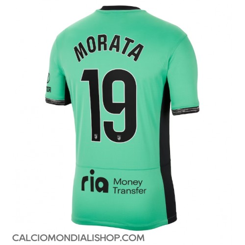 Maglie da calcio Atletico Madrid Alvaro Morata #19 Terza Maglia 2023-24 Manica Corta